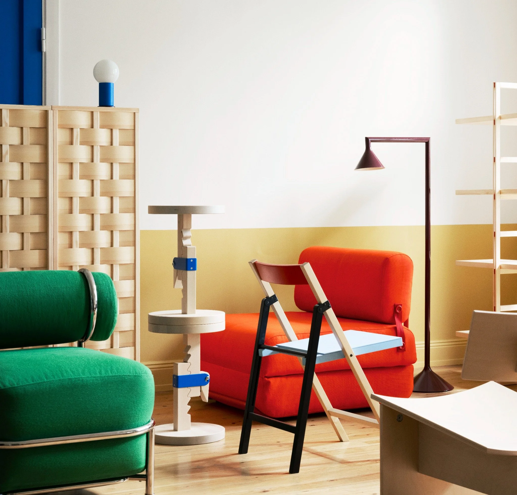 IKEA PS 2026 bendable floor lamp designed to shift between ambient lighting and focused reading light.