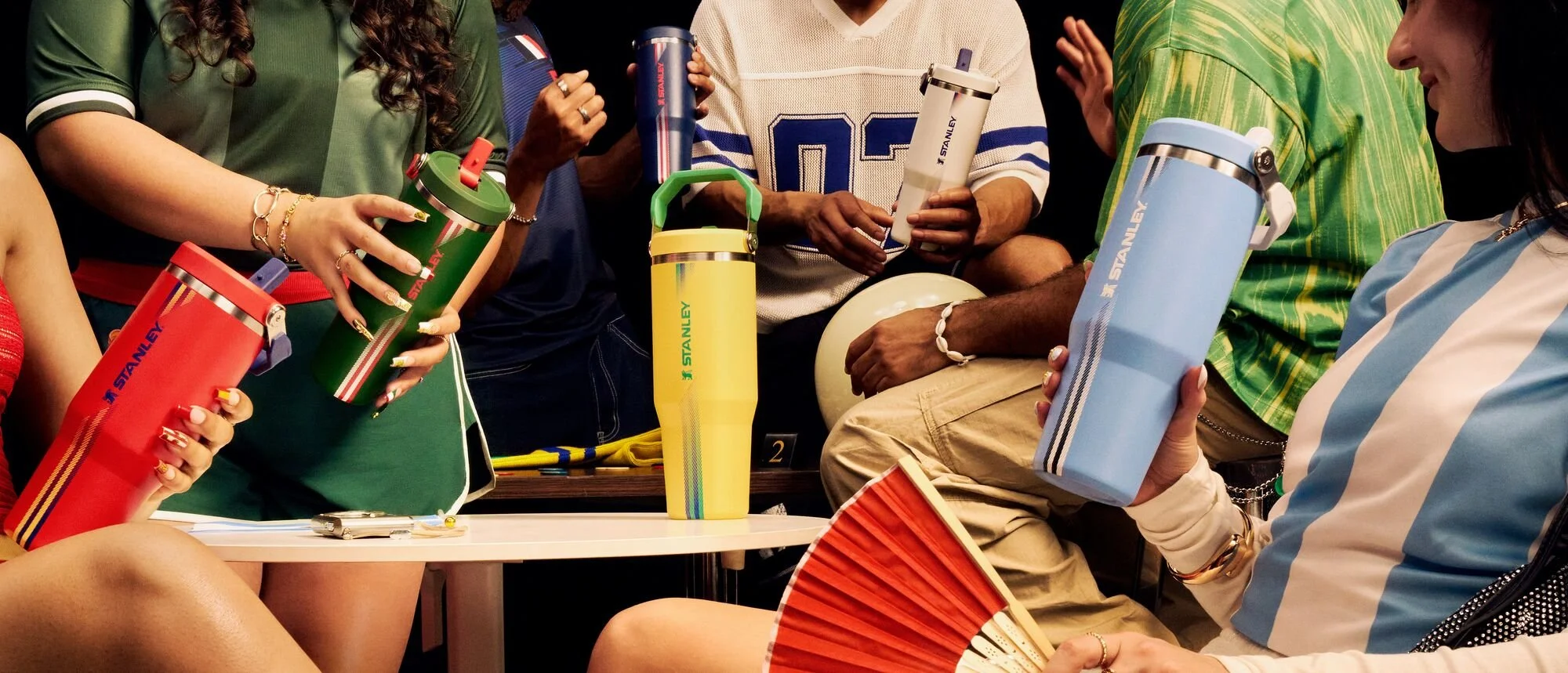 Stanley 1913 Country Collection bottles in football-inspired colours for fans in Malaysia.
