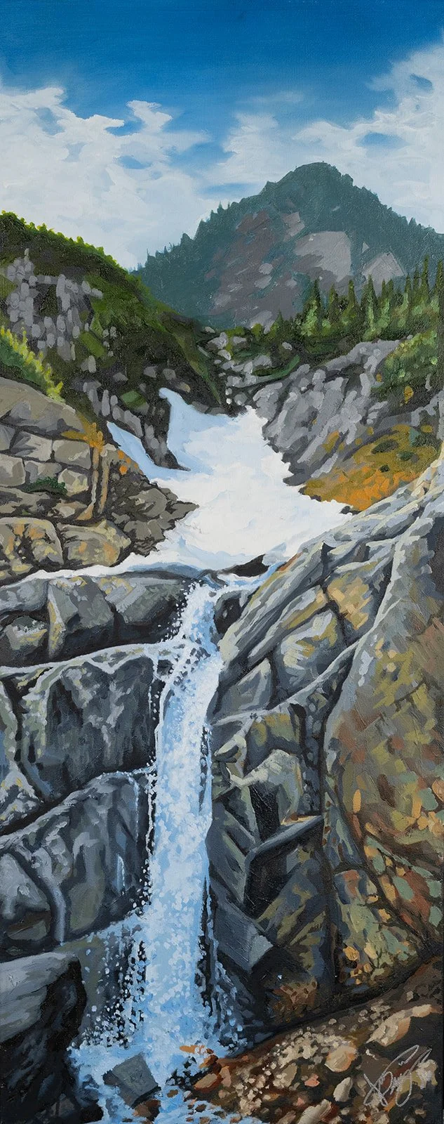 Gothic Basin waterfall