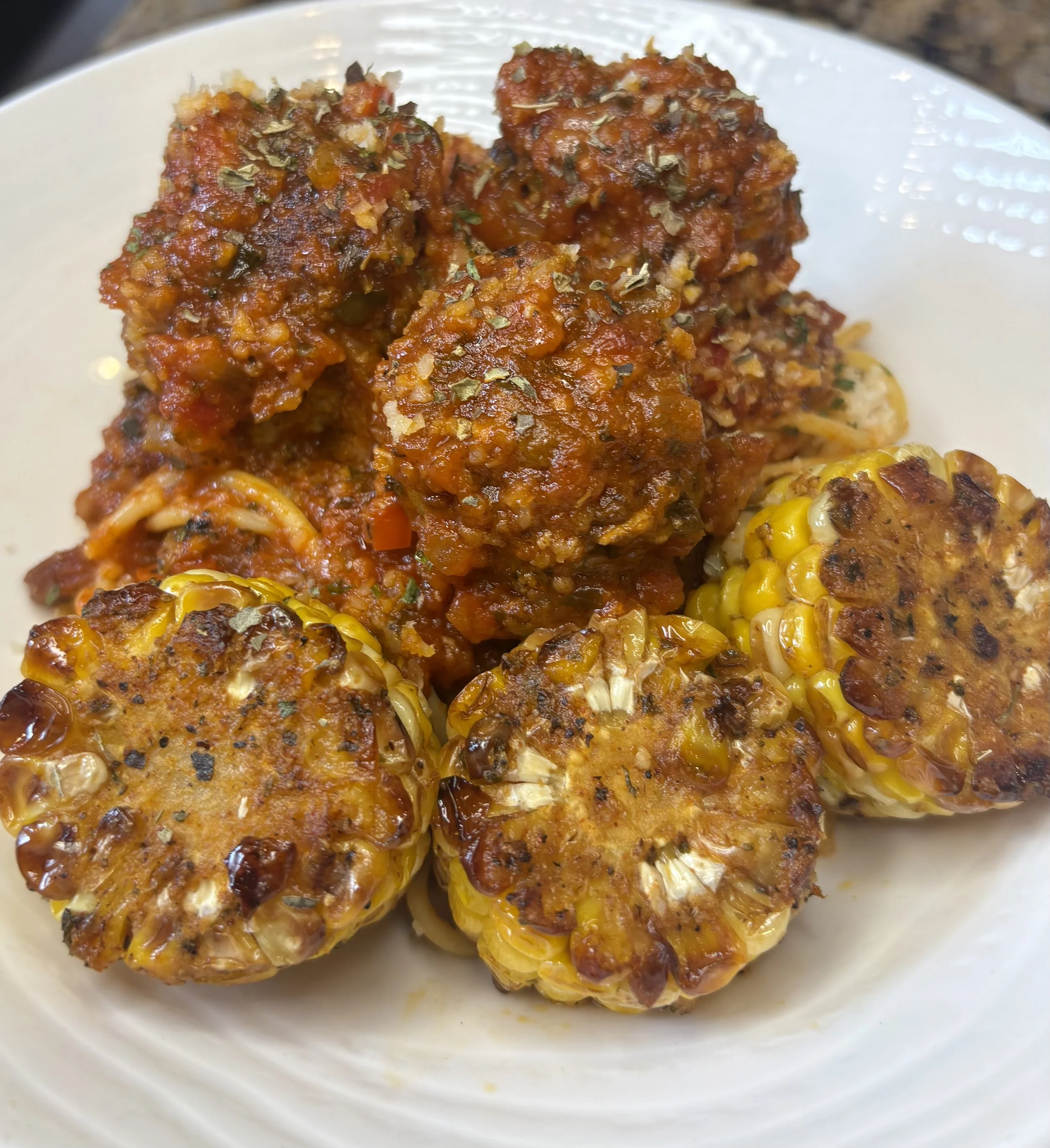 Spaghetti and meatballs