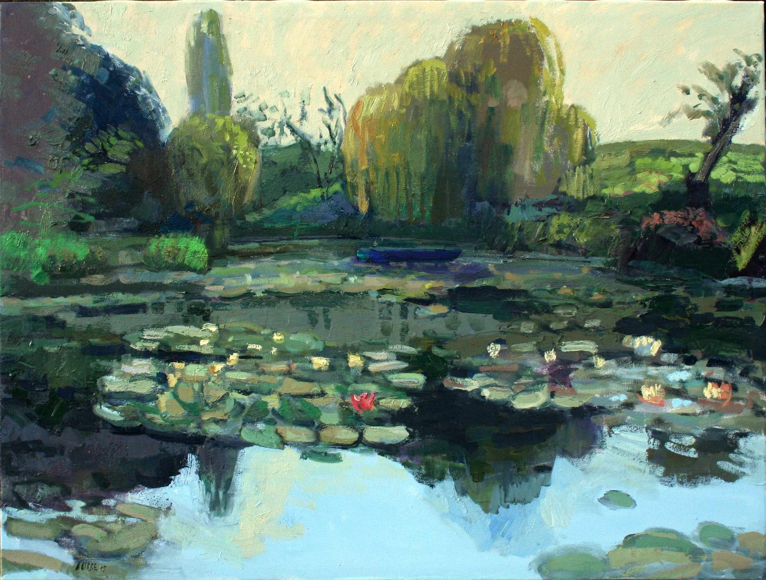 12 nenufares en Giverny 97x130  2015.jpg