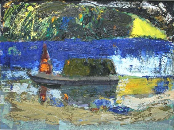 canoa en rio azul 97x130 1988.jpg
