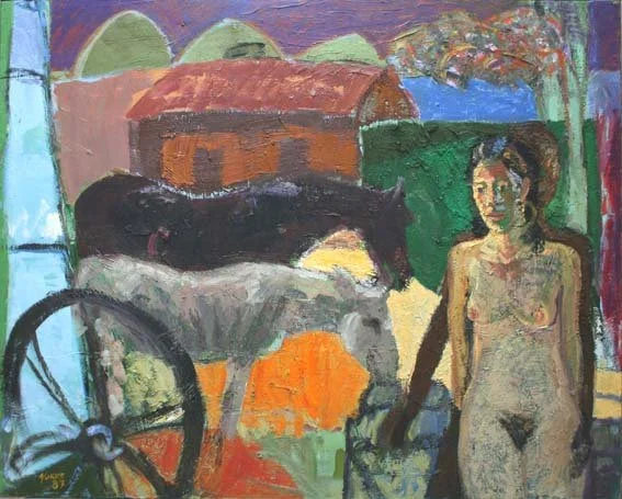 desnudo con caballos 1987 130x163.jpg