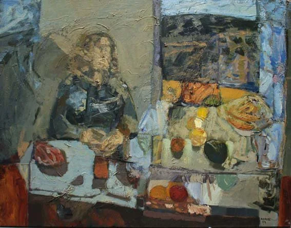 sola en la mesa 1984 114x146.jpg