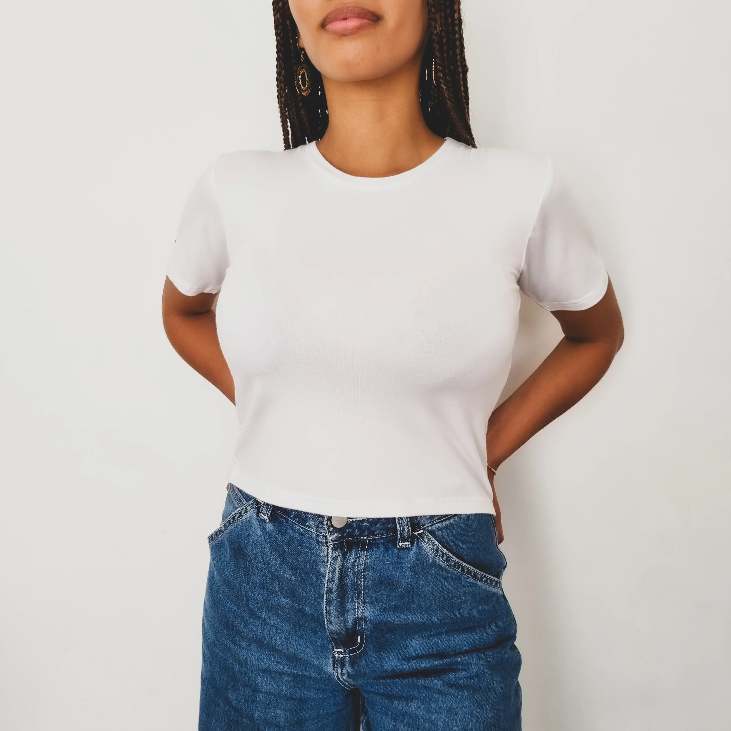 Teeshirt crop top ethique lyocell personnalisable blanc made infrance.jpg