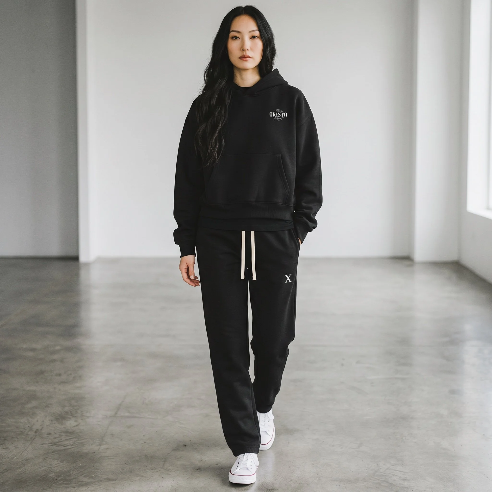 Boxy RG Darted Sleeve Hoodie