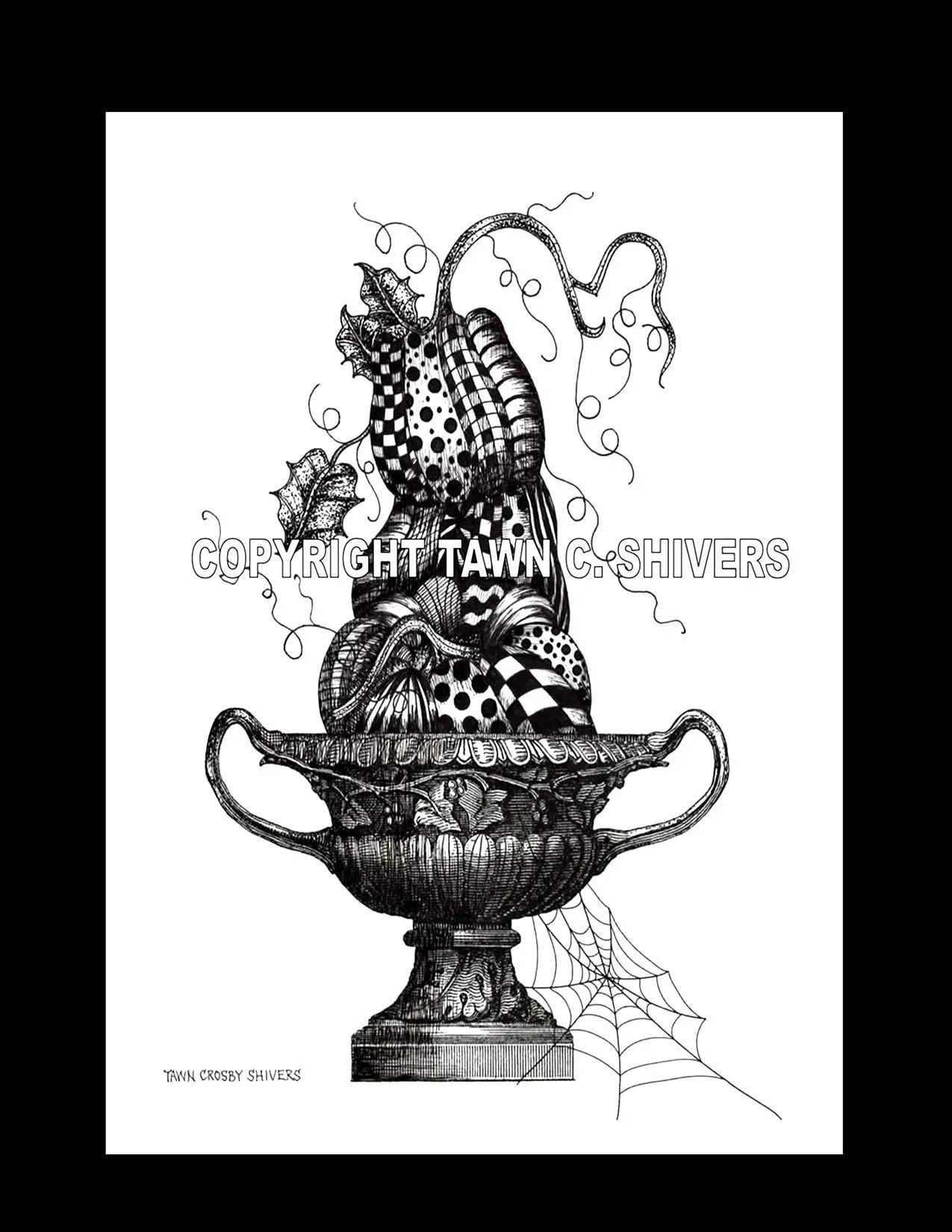 PUMPKINS INSIDE URN FRAGMENTATION