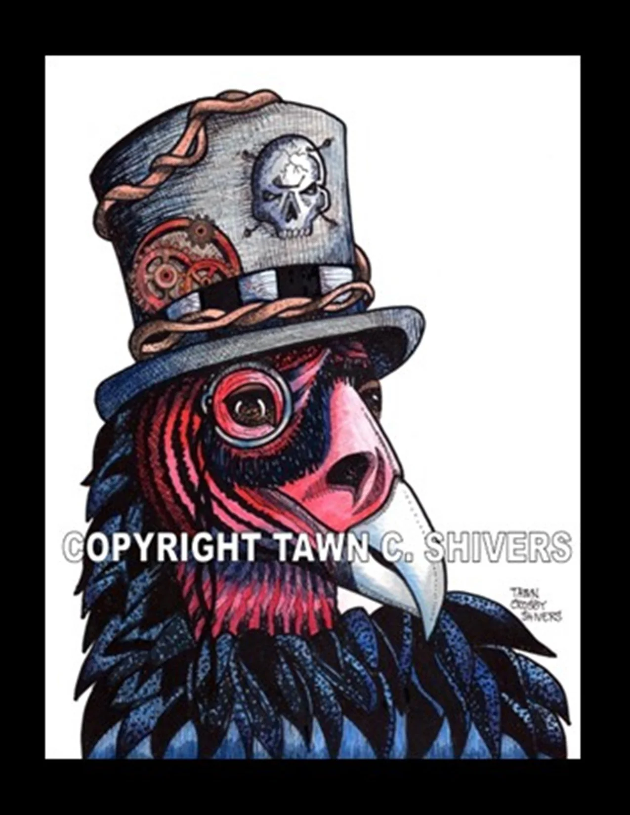 VULTURE WEARING TOP HAT