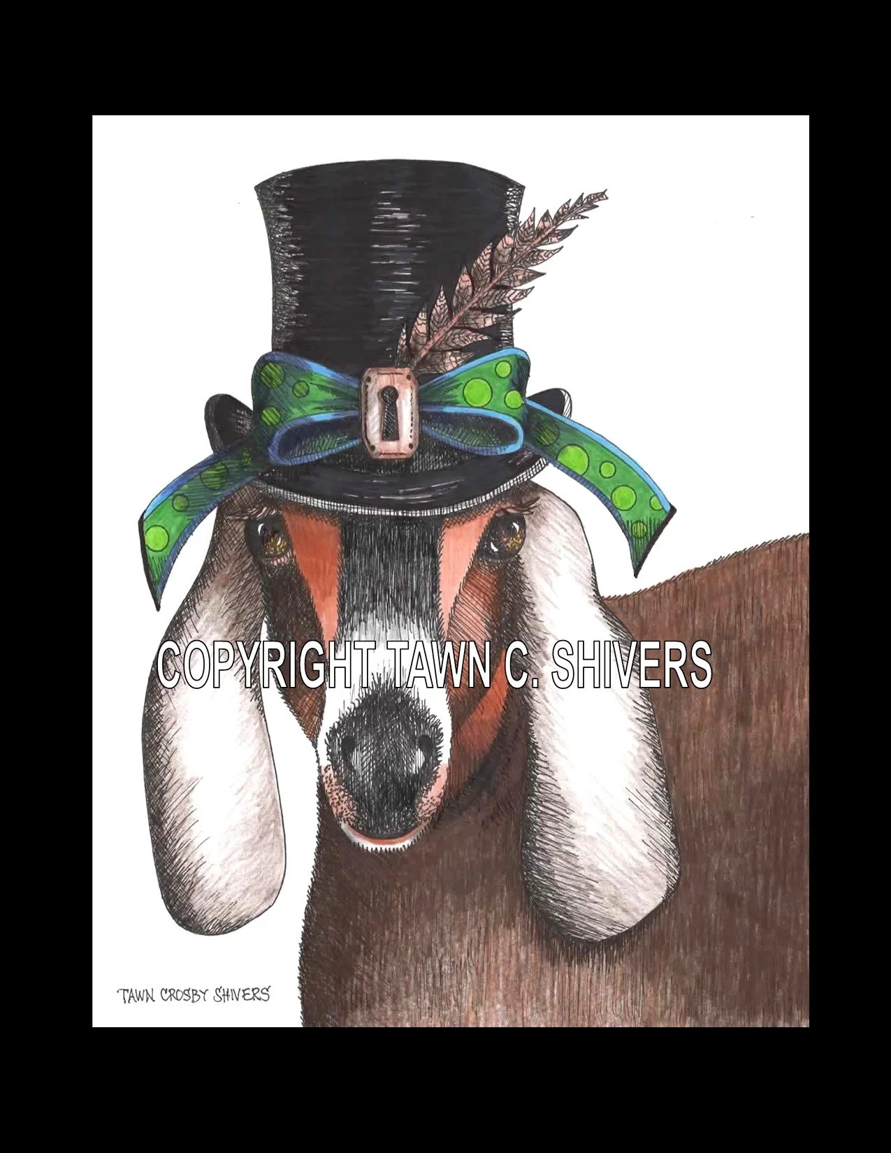 GOAT WEARING TOP HAT