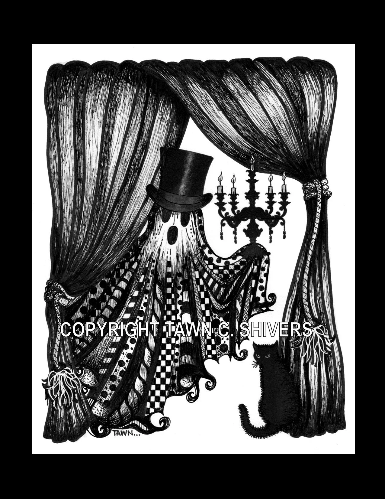 GHOST HOLDING CANDLEABERA FRAGMENTATION