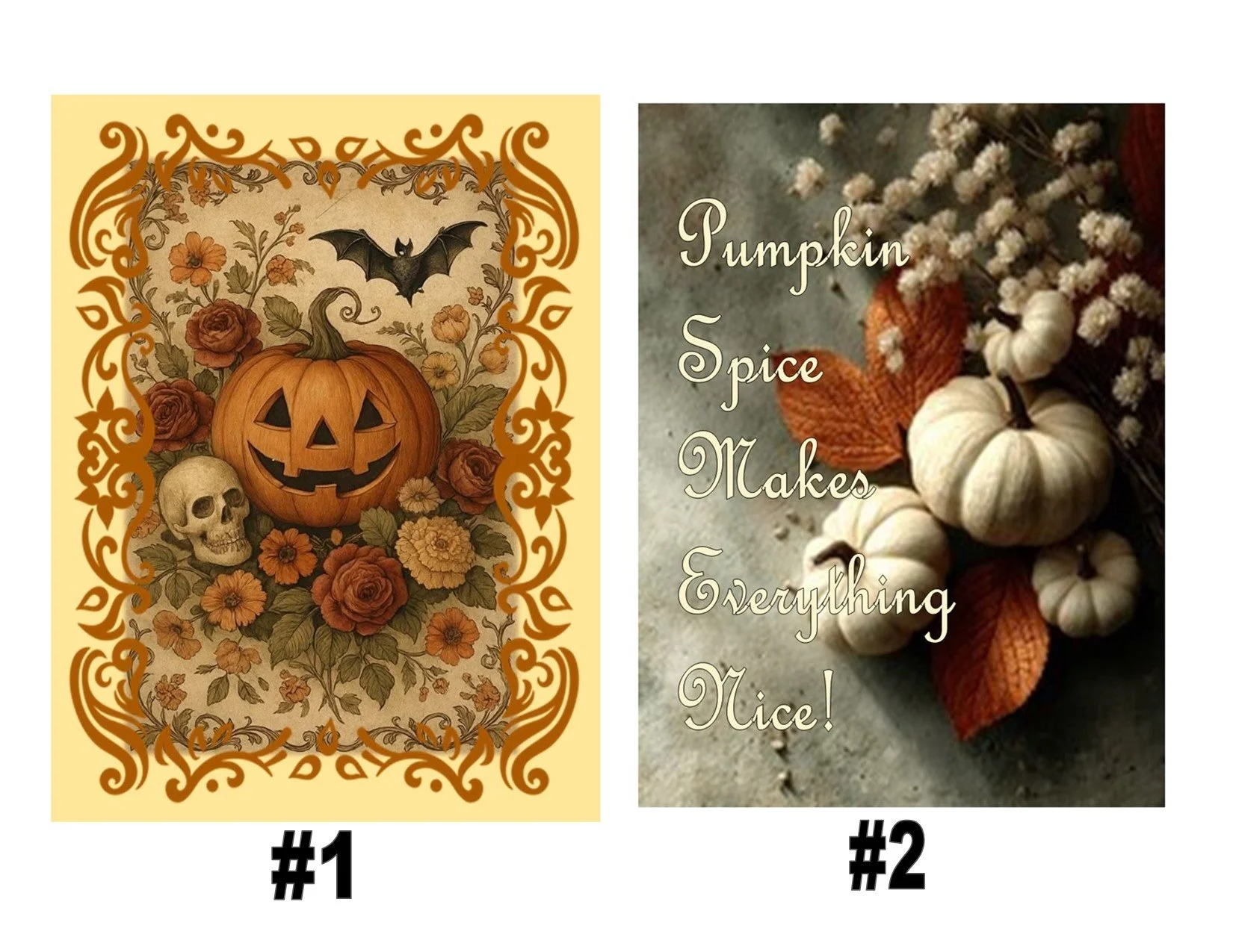 HALLOWEEN/FALL CABINET CARDS