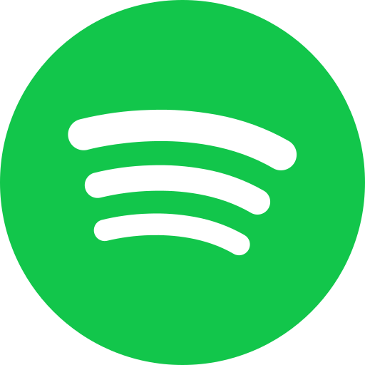 Green Spotify logo with white sound wave design