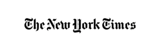 The New York Times logo in black text.