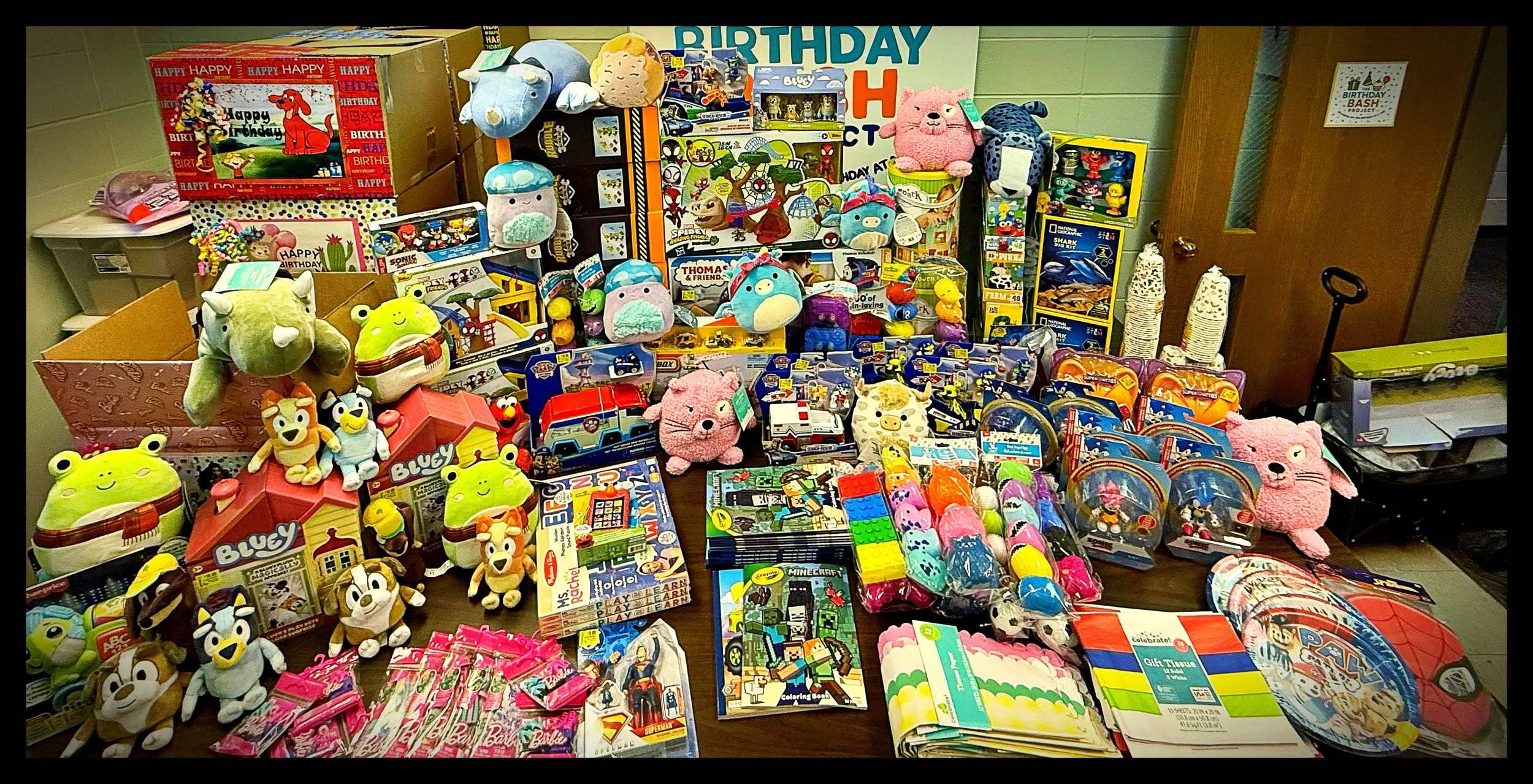 Supplies purchased with donations form our community.