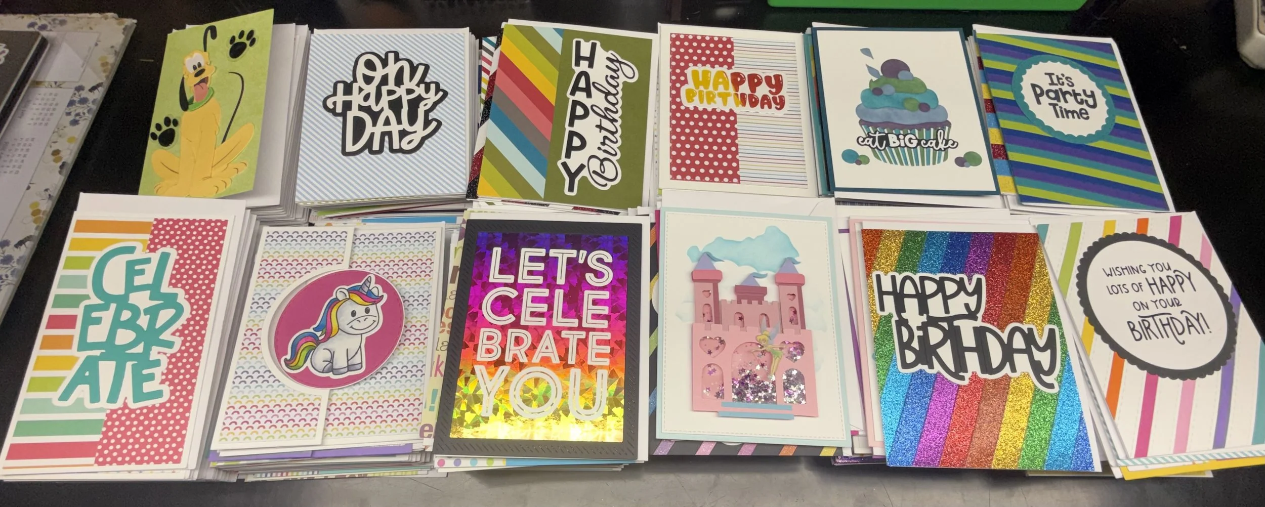 Thank you for the handmade birthday cards goes out to Loralyn.  She makes all of our cards. The cards are left blank, that way the parent is the birthday HERO!