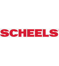 Scheels logo in red text