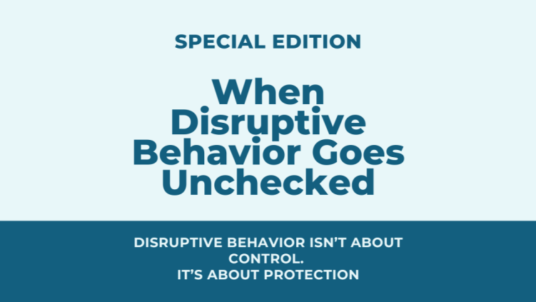 When Disruptive Behaviour Goes Unchecked