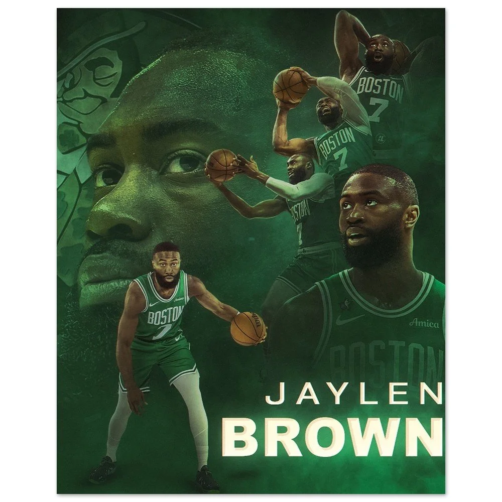 Jaylen Brown Celtics Fan Art Poster|NBA Wall Art Print