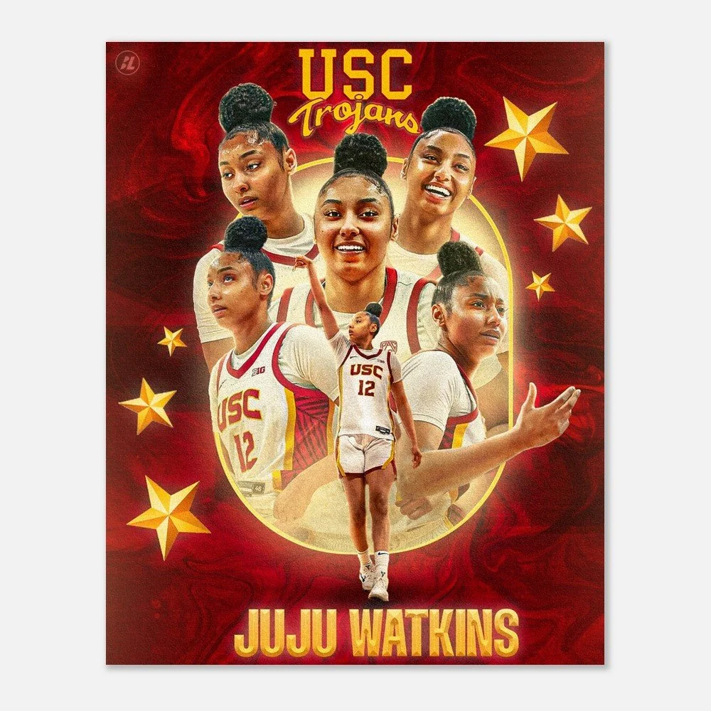 JuJu Watkins USC Fan Art Poster | NCAA Basketball Wall Art