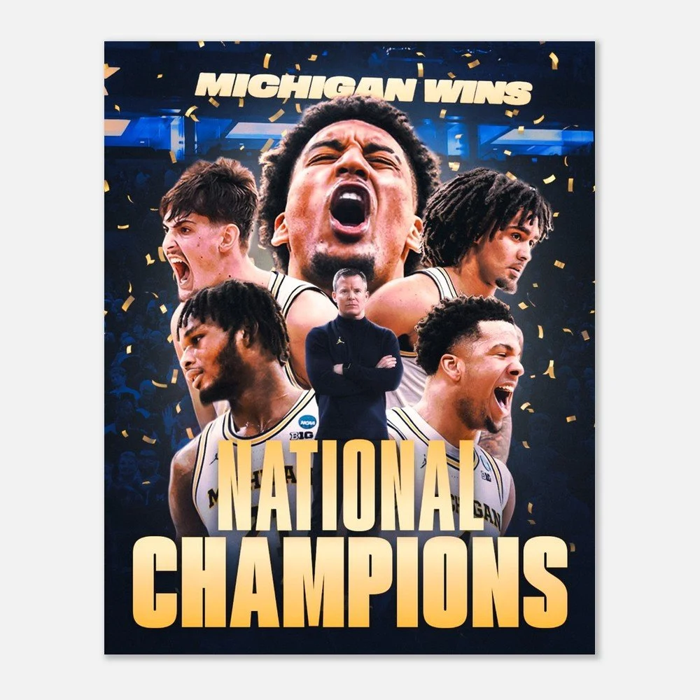 2026 College Basketball National Champions Poster | Championship Wall Art Print