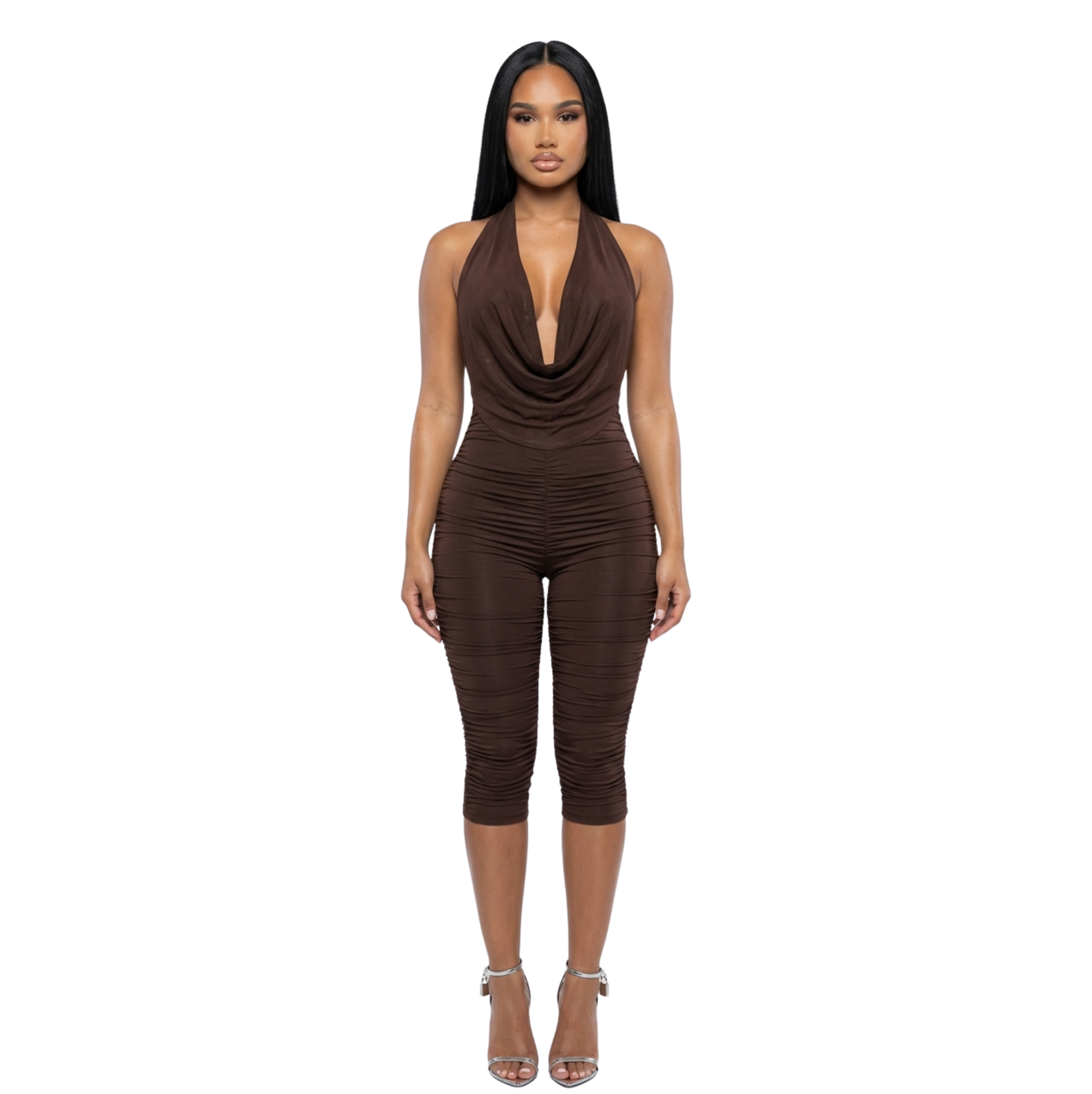 Cocoa Ruched Jumpsuit