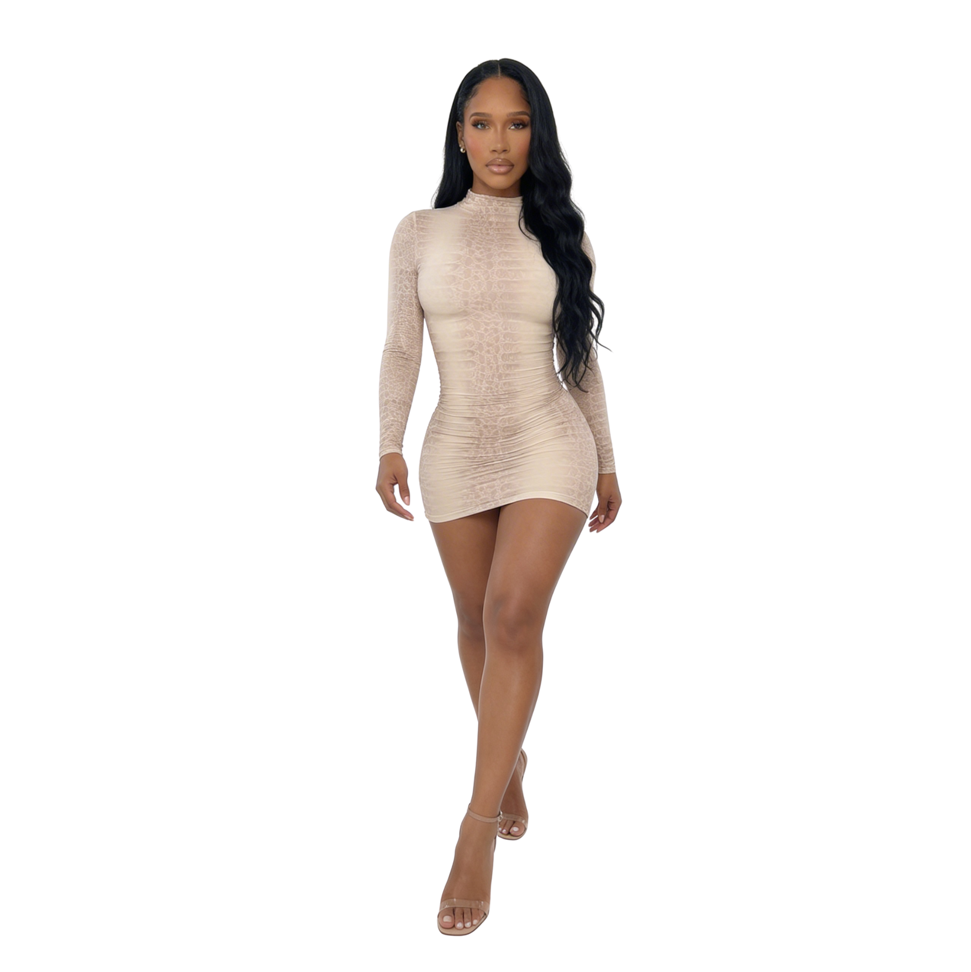 Sand Serpent Mini Dress
