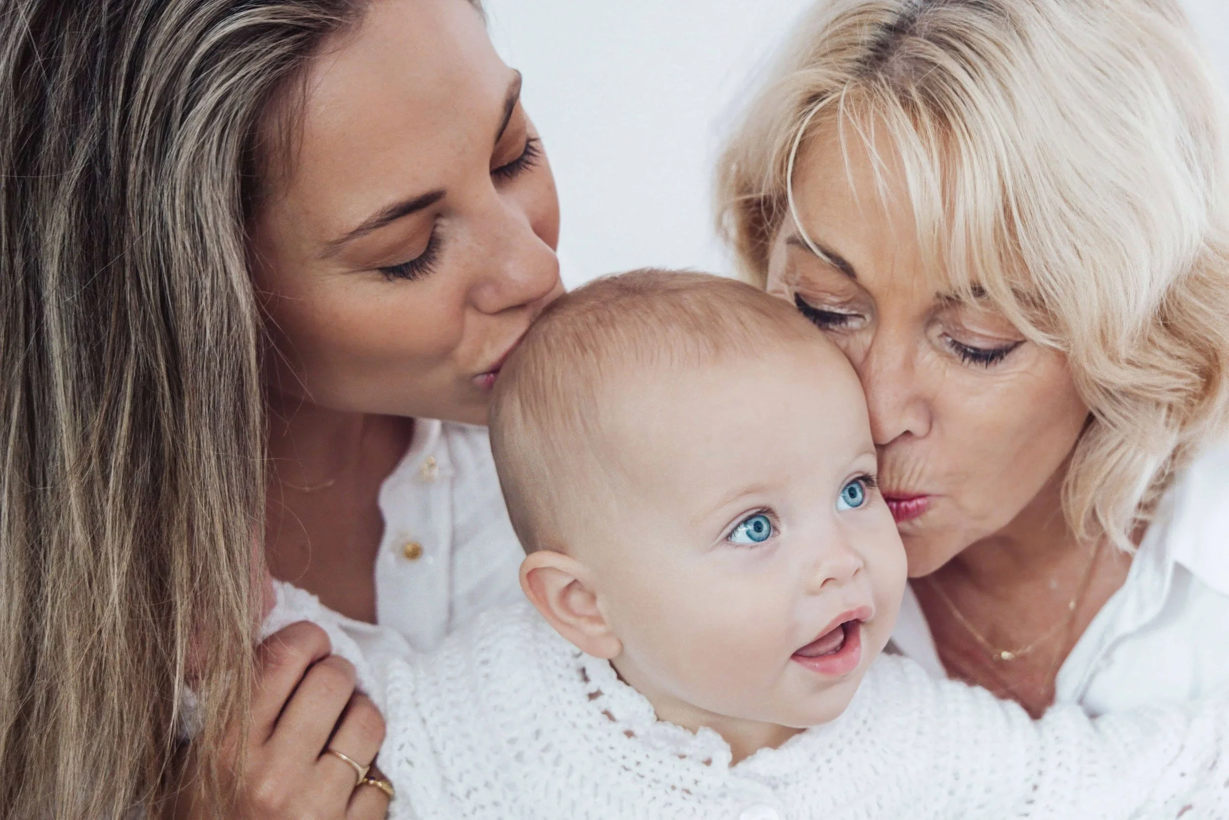 Mother, baby and grandmother portrait by Sydney family photographer Georgie Meadows Creative  
