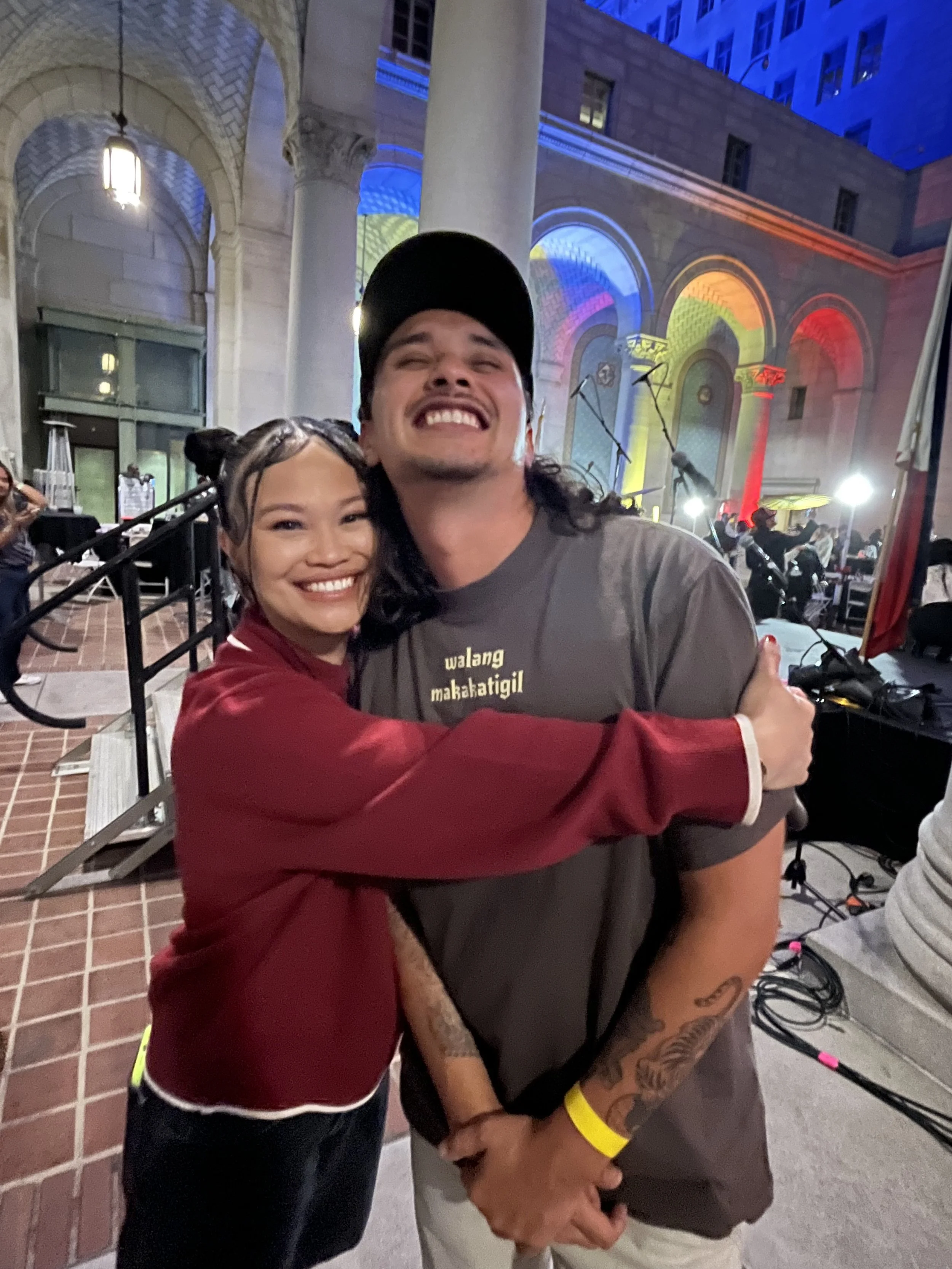 Me and my sis Ruby Ibarra! We played LA City hall. Great Day.