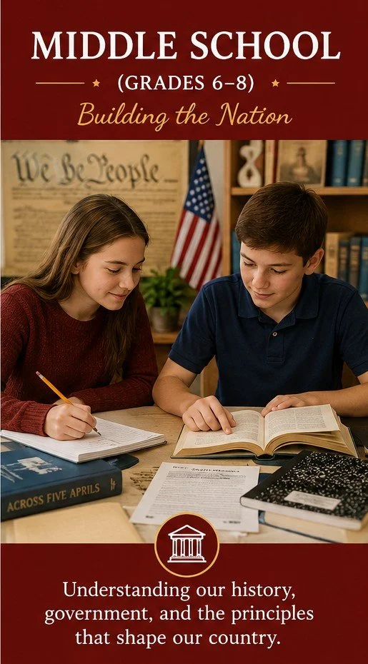 Middle School American History & Civics (Grades 6–8)