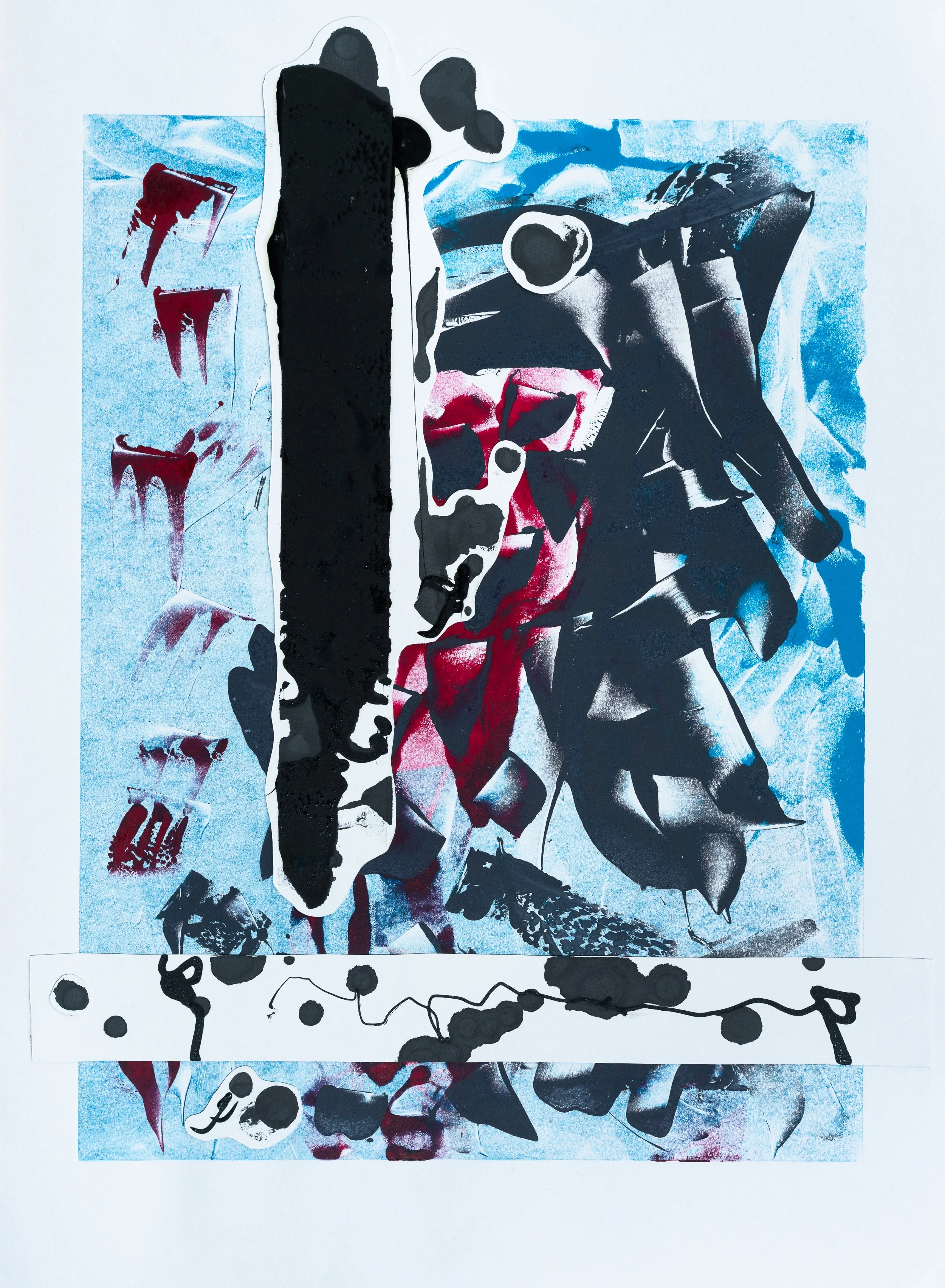 Untitled - Mono Print - 22" x 30"