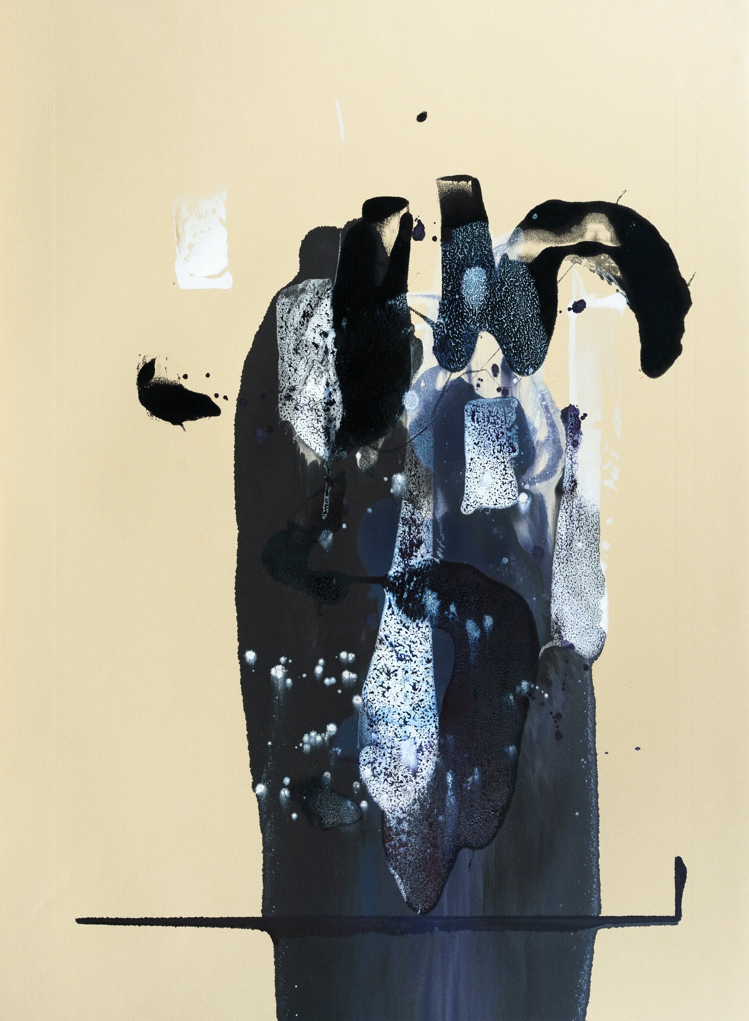 Untitled - Mono Print - 22" x 30"