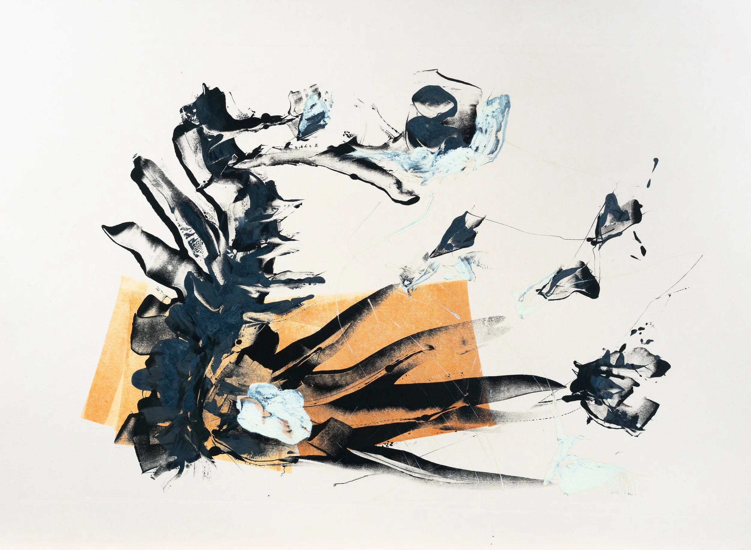 Untitled - Mono Print - 22" x 30"