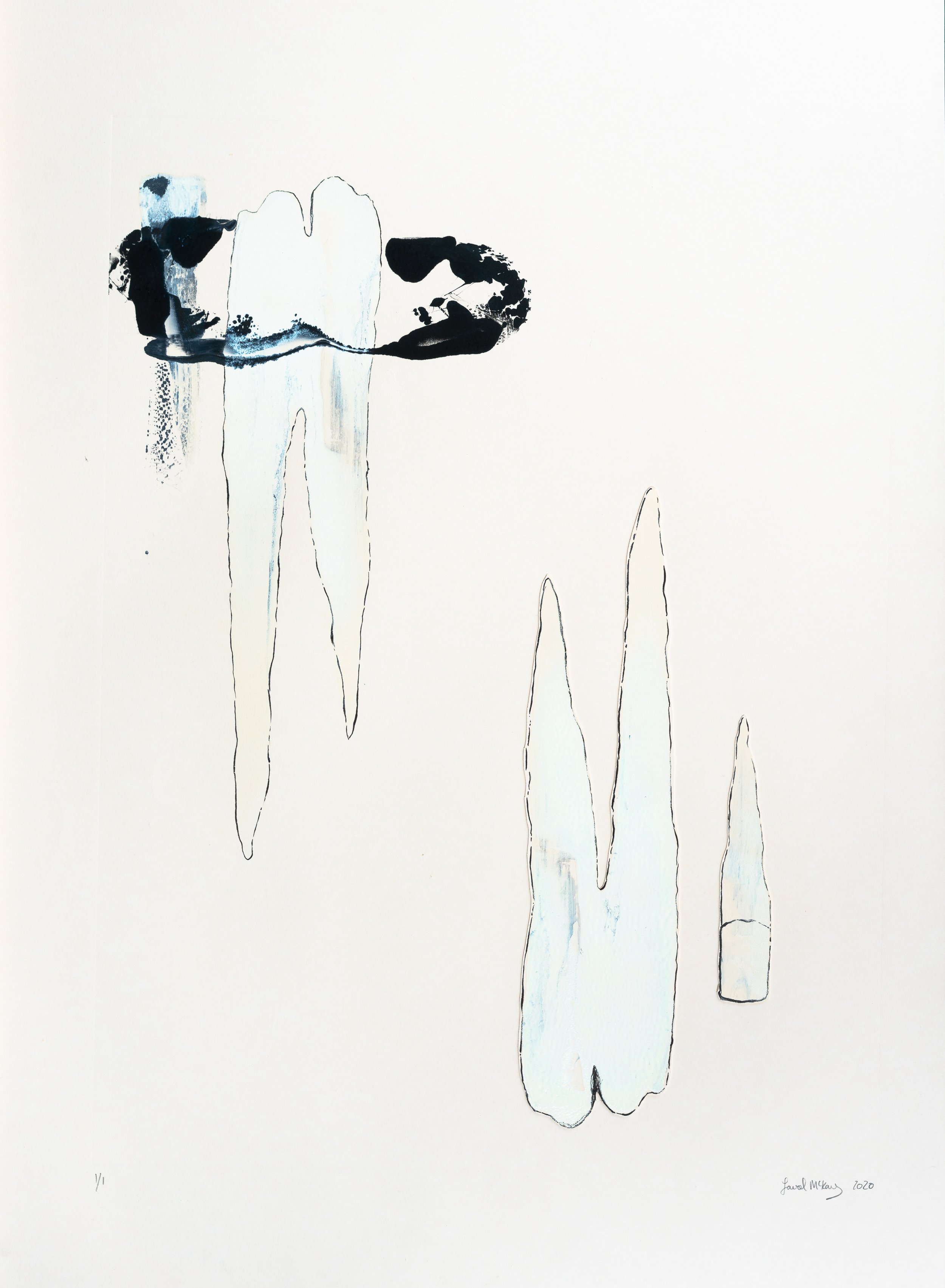 Untitled - Mono Print - 22" x 30"