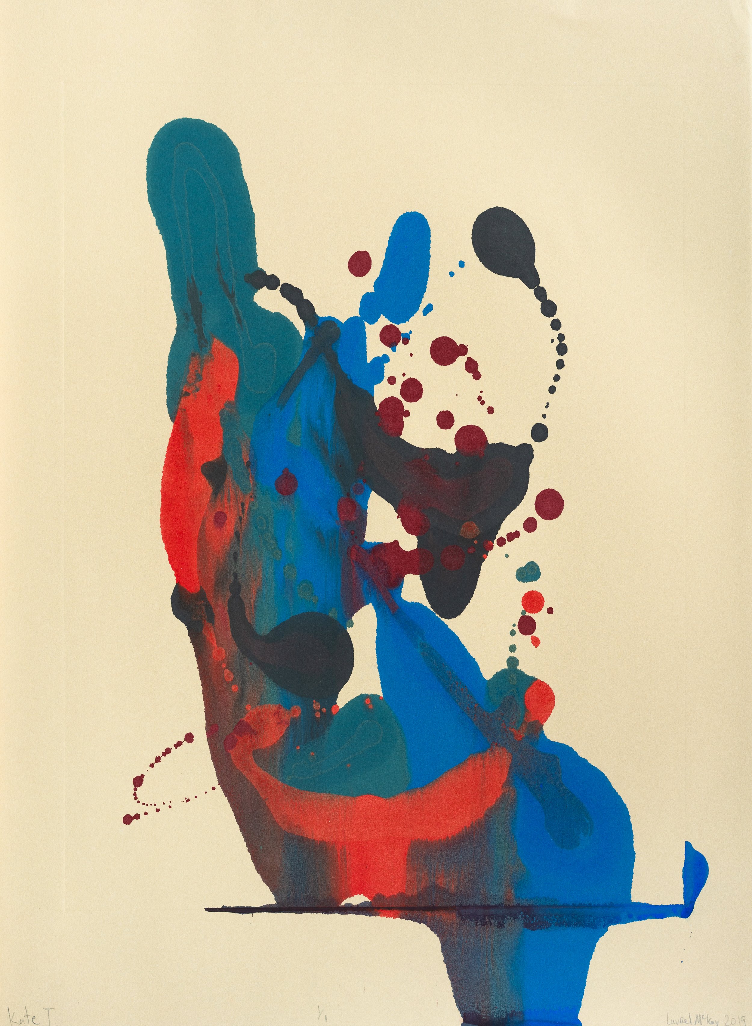 Untitled - Mono Print - 22" x 30"