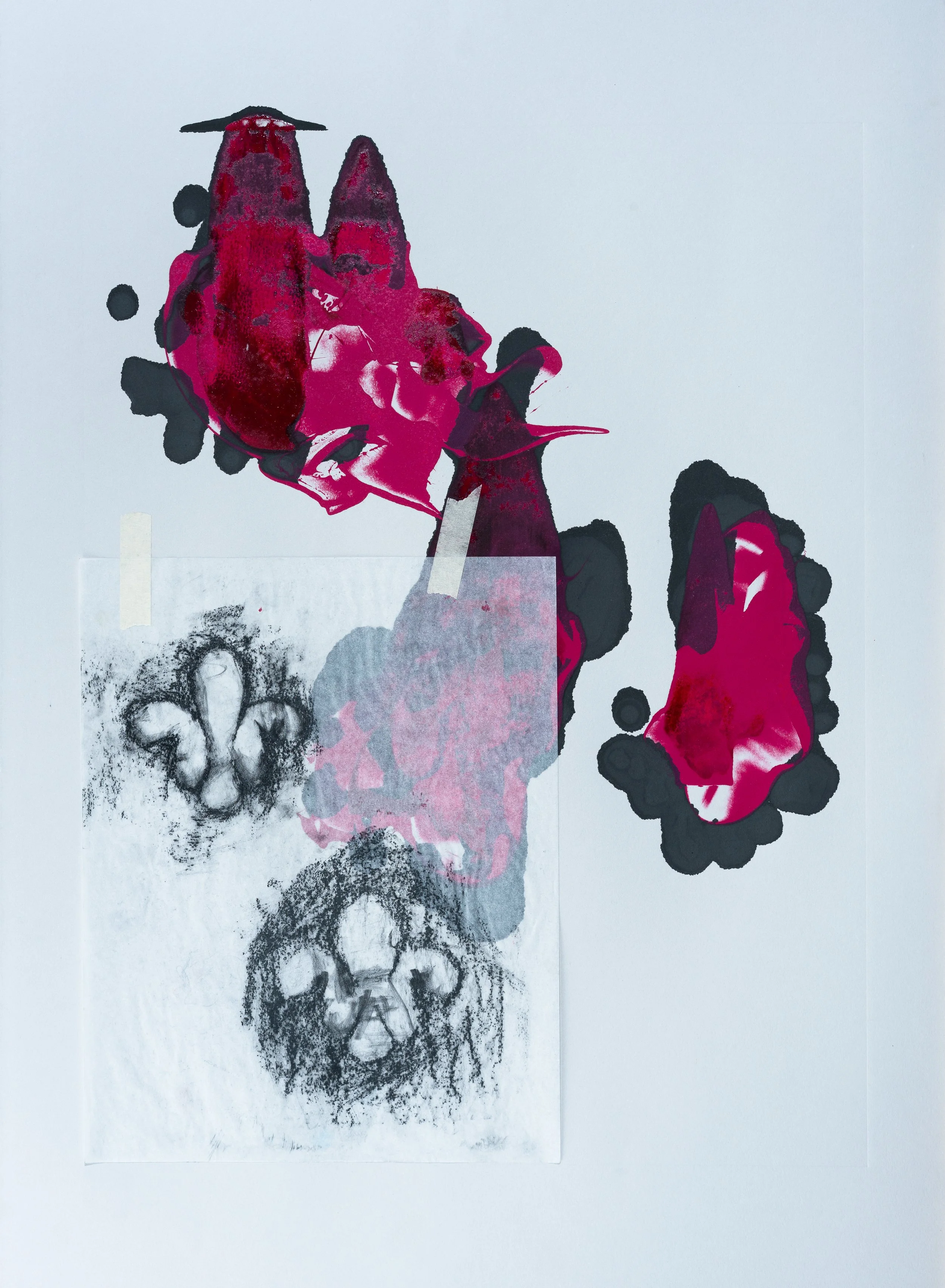 Untitled - Mono Print - 22" x 30"