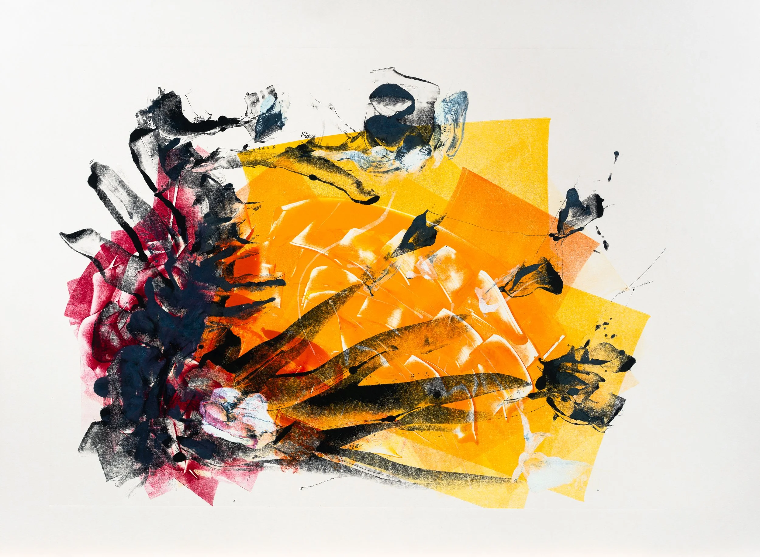 Untitled - Mono Print - 22" x 30"