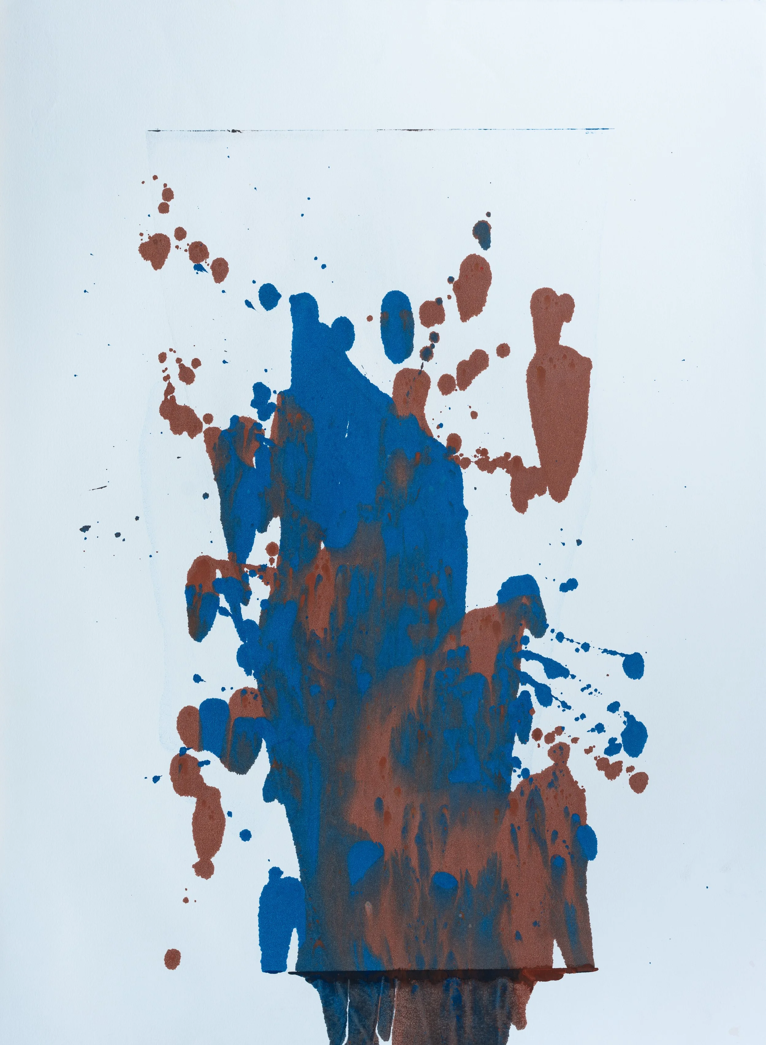 Untitled - Mono Print - 22" x 30"