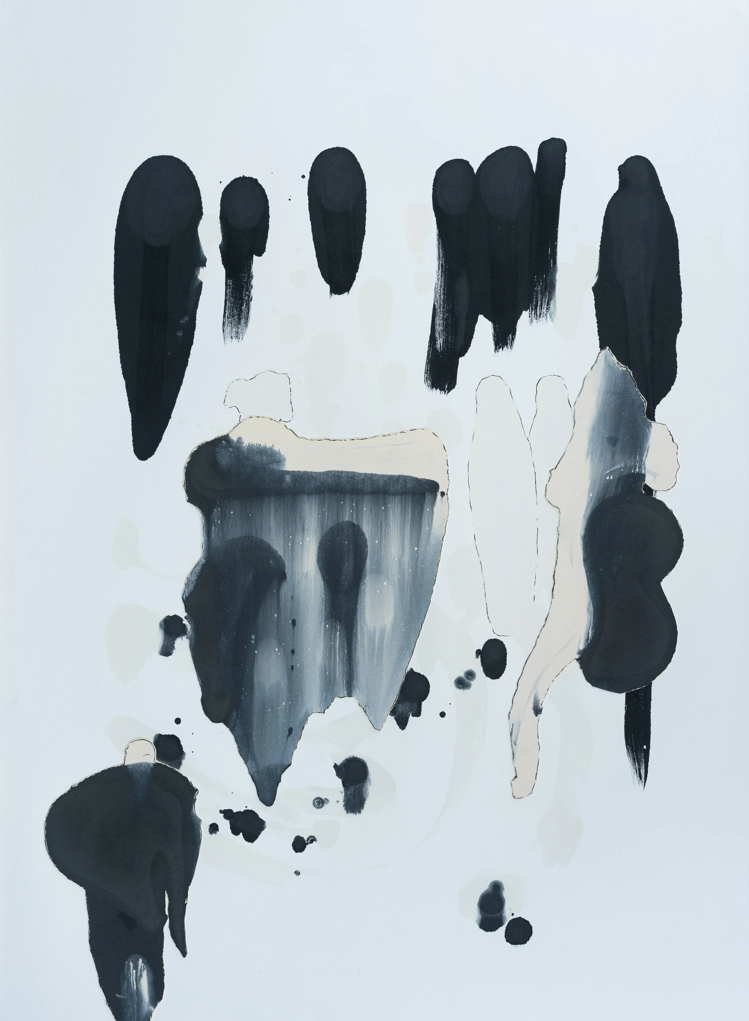 Untitled - Mono Print - 22" x 30"