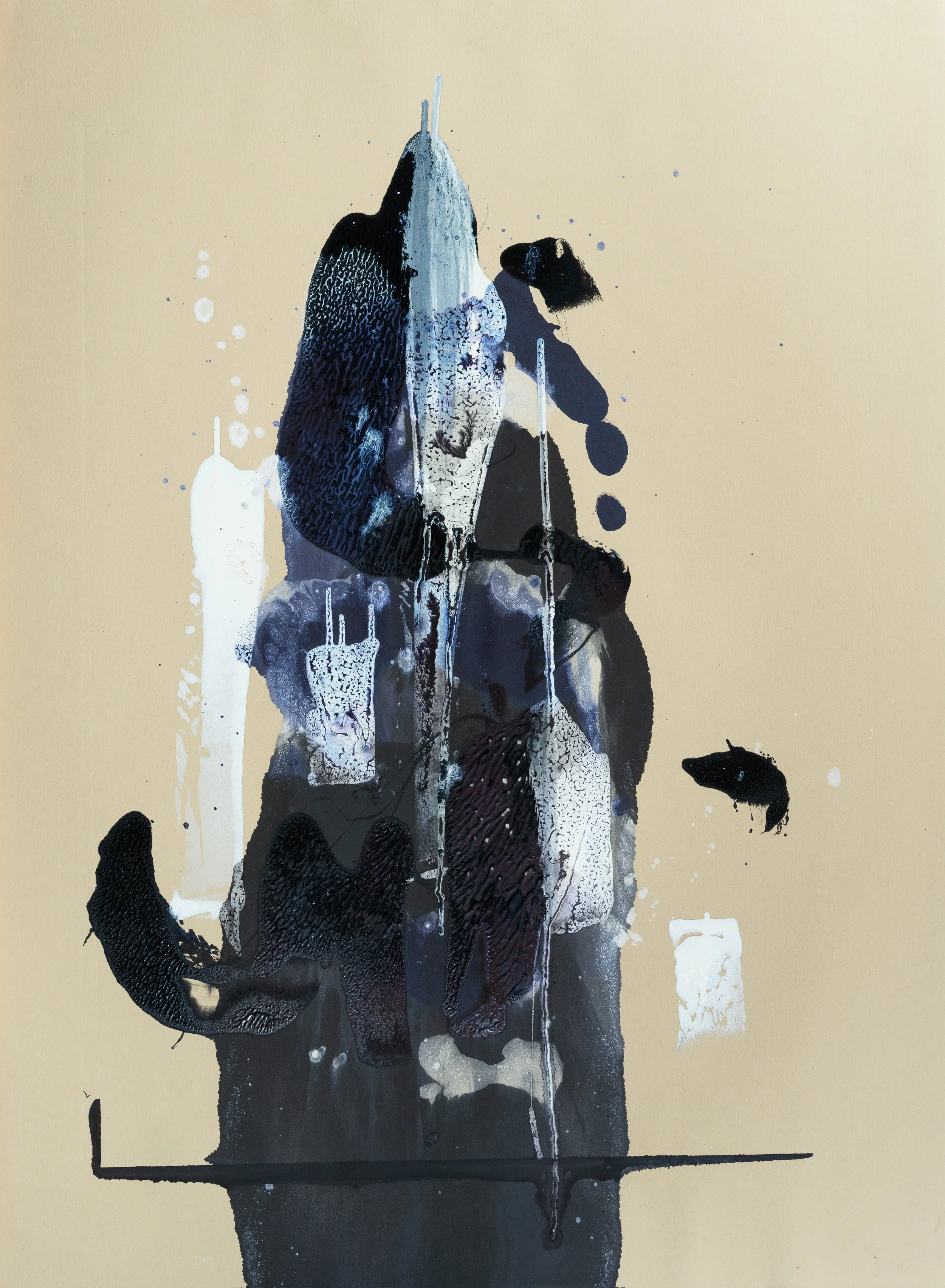 Untitled - Mono Print - 22" x 30"