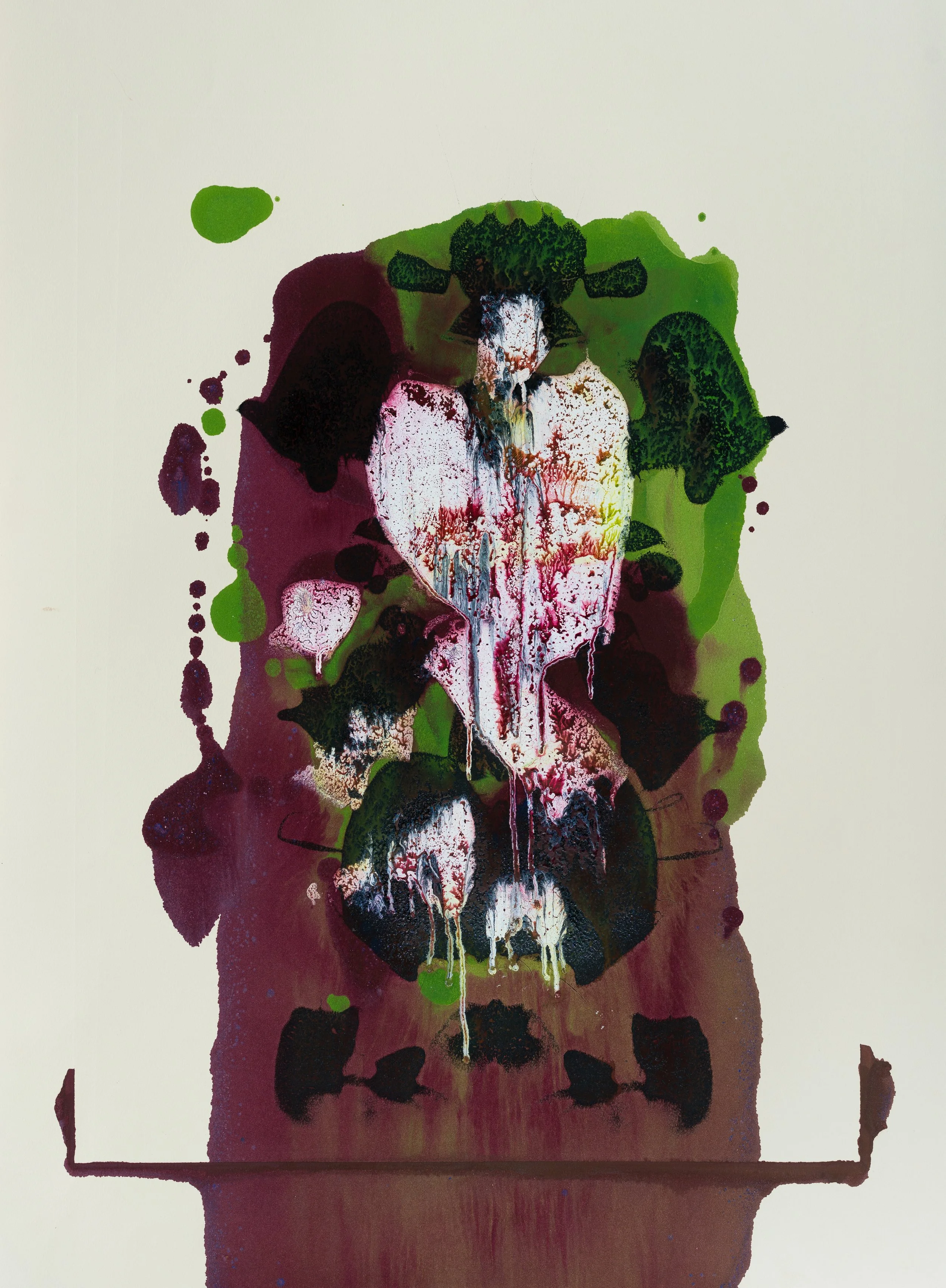 Untitled - Mono Print - 22" x 30"