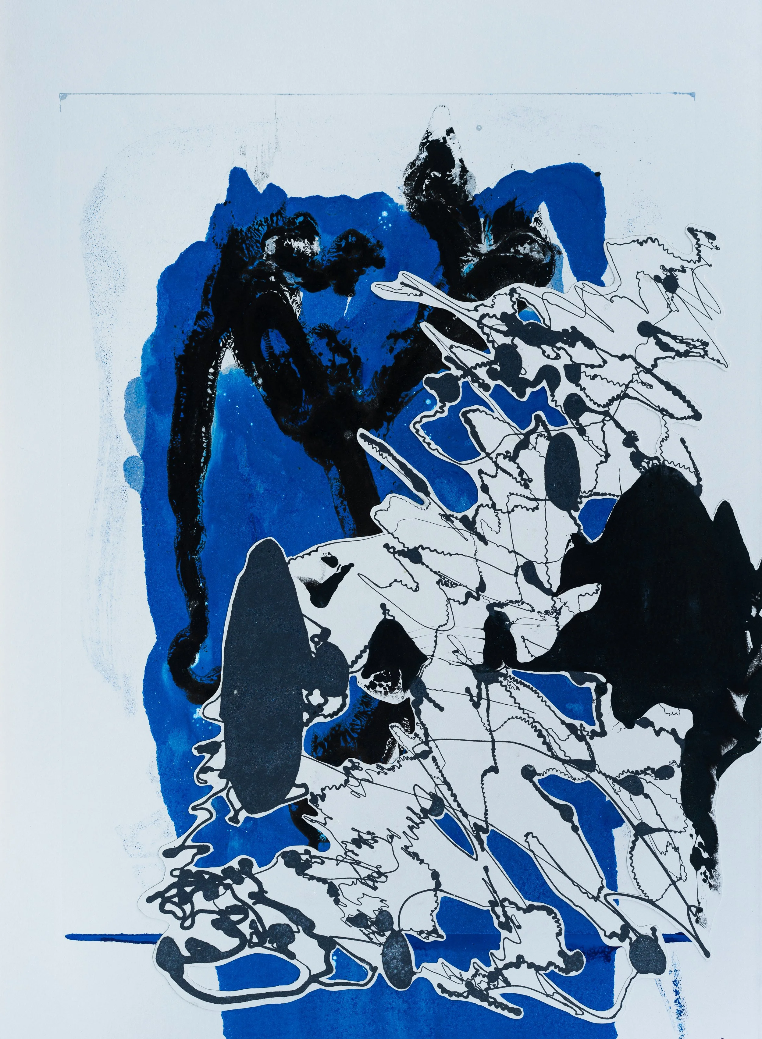 Untitled - Mono Print - 22" x 30"
