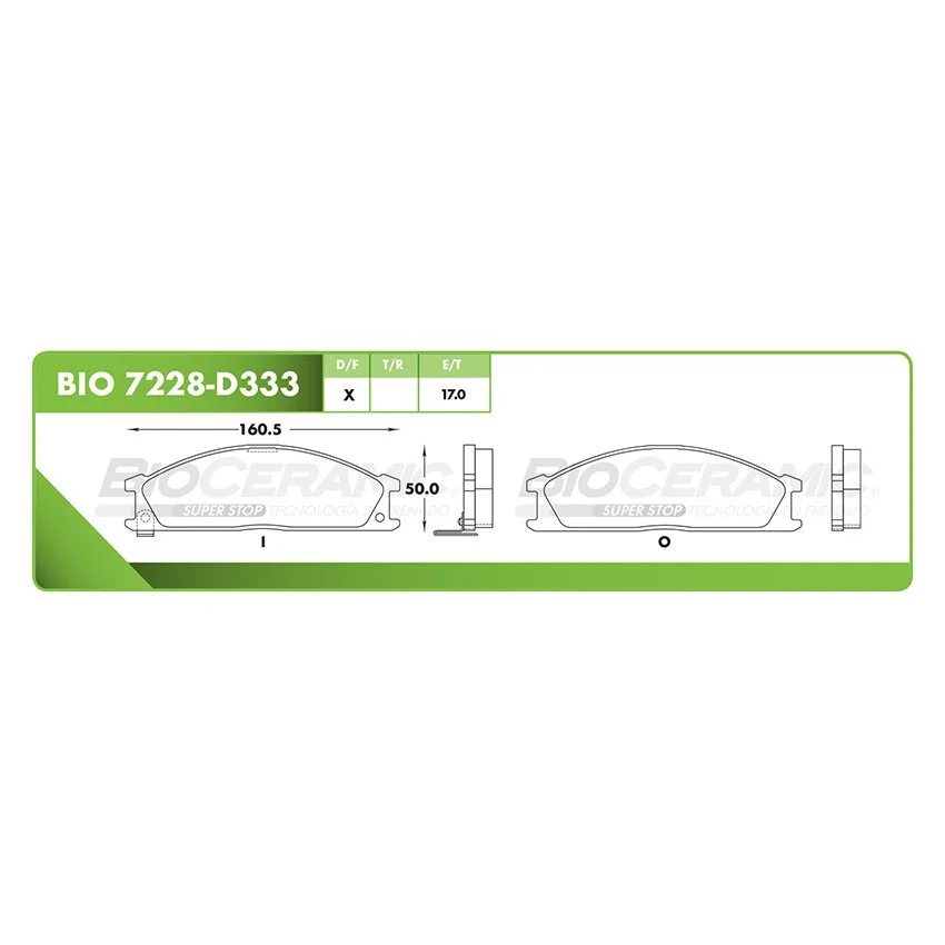 BALATA DE DISCO RBDBBIO-7228-D333