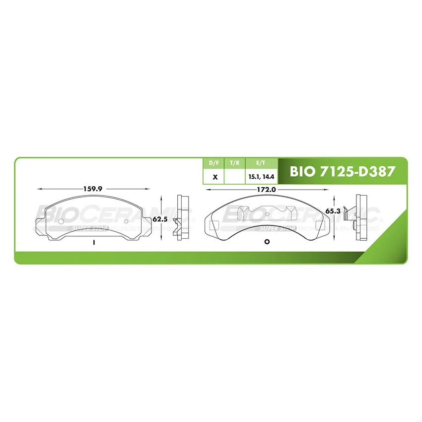 BALATA DE DISCO RBDBBIO-7125-D387