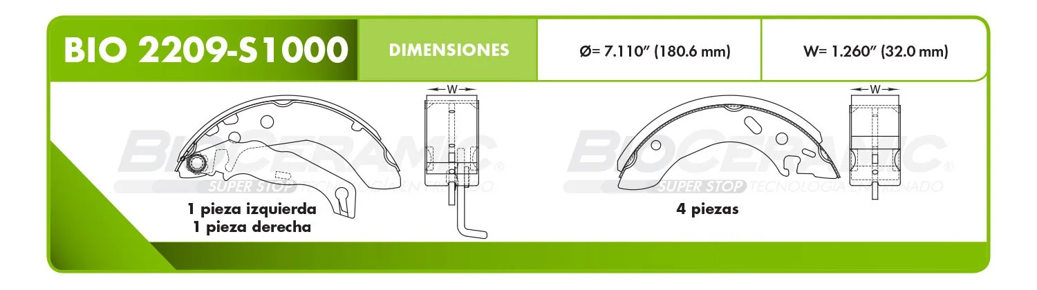 BALATA DE DISCO RBDBBIO-2209-S1000