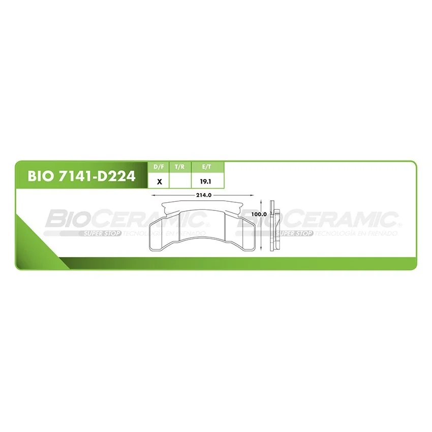 BALATA DE DISCO RBDBBIO-7141-D224