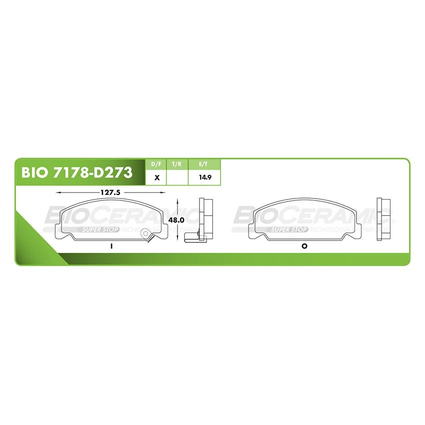 BALATA DE DISCO RBDBBIO-7178-D273