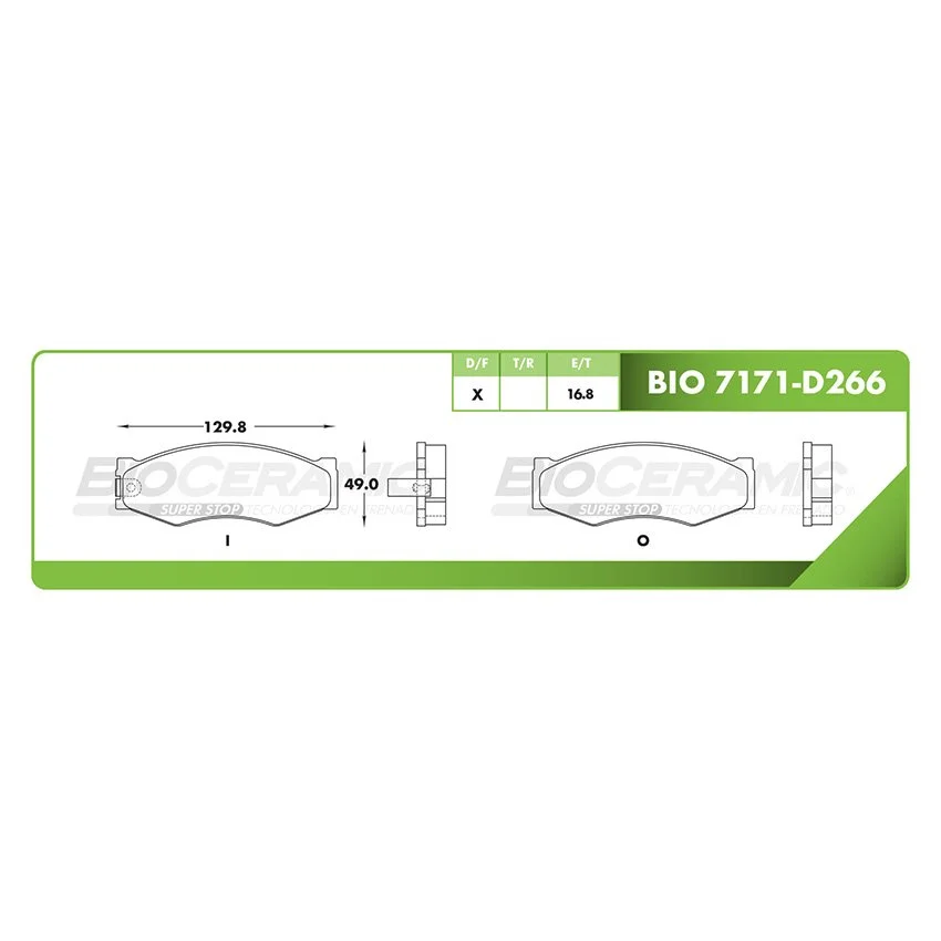 BALATA DE DISCO RBDBBIO-7171-D266