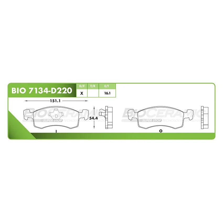 BALATA DE DISCO RBDBBIO-7134-D220