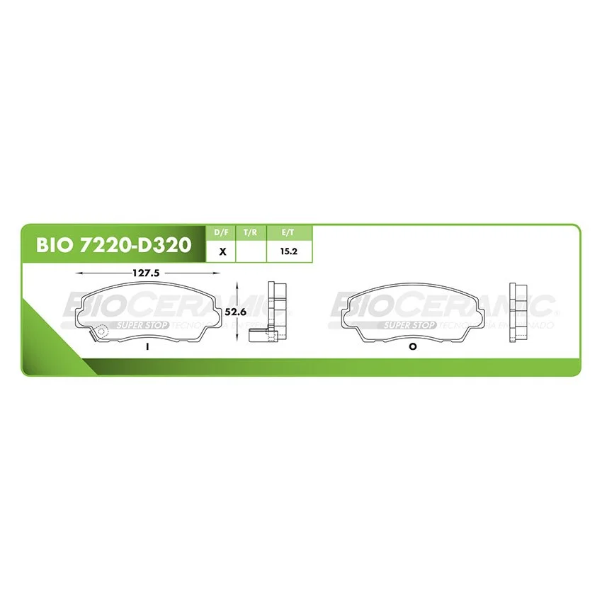BALATA DE DISCO RBDBBIO-7220-D320