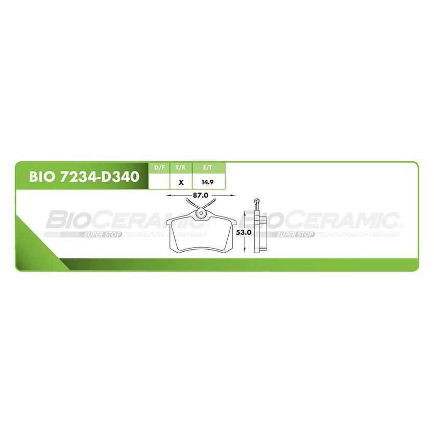 BALATA DE DISCO RBDBBIO-7234-D340
